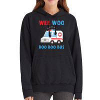 Wee Woo Boo Boo Bus Ambulance Ems Emt Paramedic Driver Gift Pullover H Vintage Hoodie | Artistshot