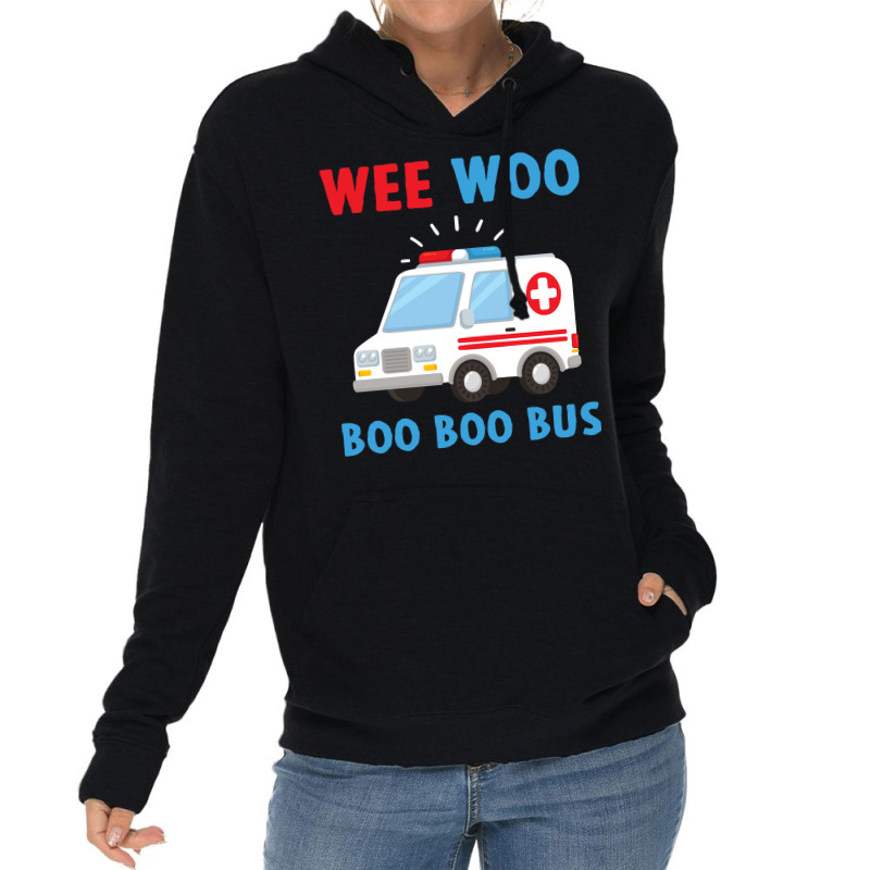 Wee Woo Boo Boo Bus Ambulance Ems Emt Paramedic Driver Gift Pullover H Lightweight Hoodie | Artistshot