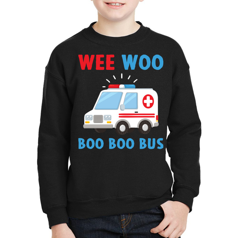 Wee Woo Boo Boo Bus Ambulance Ems Emt Paramedic Driver Gift Pullover H Youth Sweatshirt | Artistshot