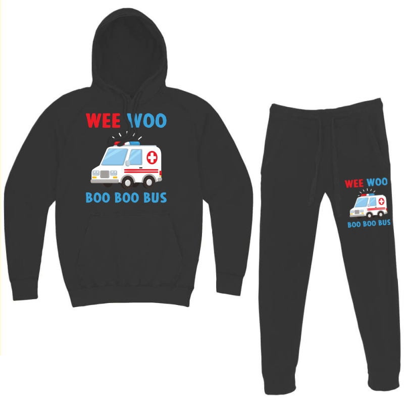 Wee Woo Boo Boo Bus Ambulance Ems Emt Paramedic Driver Gift Pullover H Hoodie & Jogger Set | Artistshot