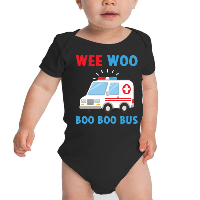 Wee Woo Boo Boo Bus Ambulance Ems Emt Paramedic Driver Gift Pullover H Baby Bodysuit | Artistshot