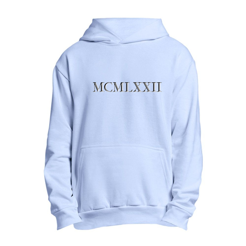 Roman Numeral 1972 Urban Pullover Hoodie by waktudzuhur | Artistshot