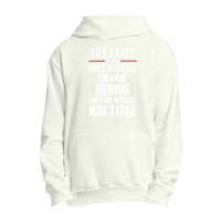 Gift For Freakin' Genius Tile Layer Urban Pullover Hoodie | Artistshot