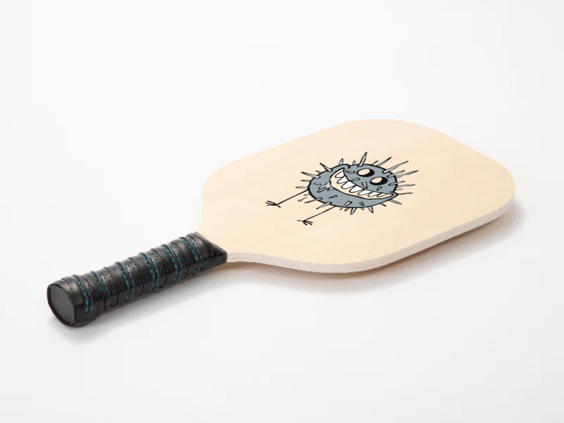 Cute, Cartoon, Absurd, Germ, Bacteria, Creature 01 2 Pickleball Paddle | Artistshot