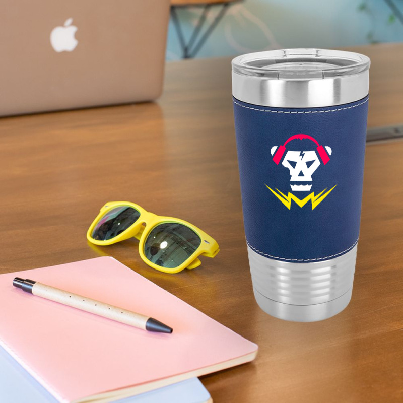 Bubstep Music Skull Leatherette Tumbler | Artistshot