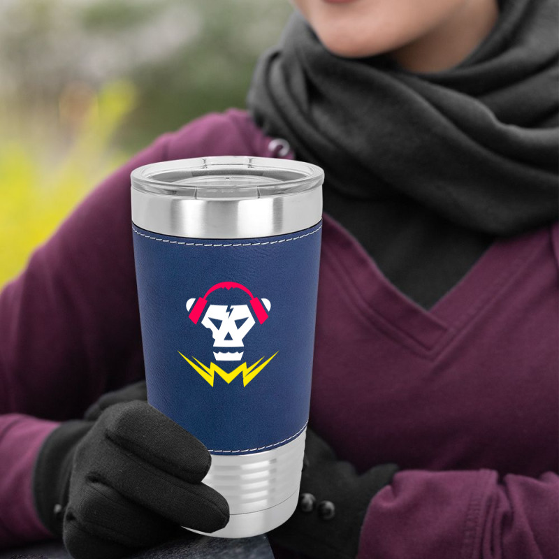 Bubstep Music Skull Leatherette Tumbler | Artistshot