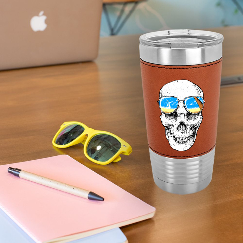 Skull Holiday Leatherette Tumbler | Artistshot