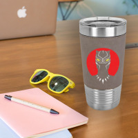 Black Panther Logo Tee Leatherette Tumbler | Artistshot