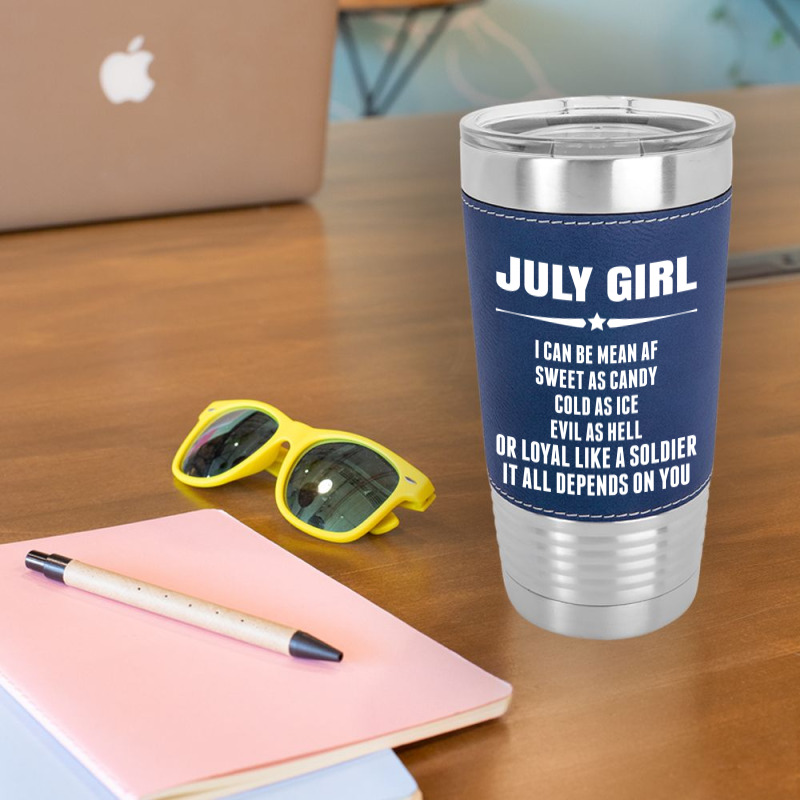 Super July Girl Leatherette Tumbler | Artistshot