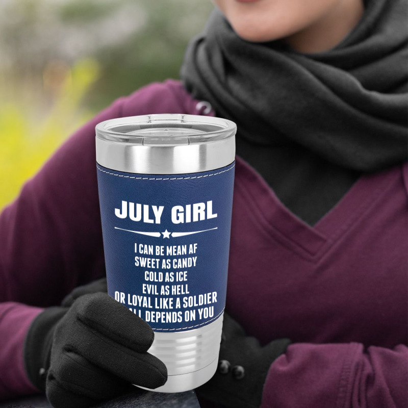 Super July Girl Leatherette Tumbler | Artistshot