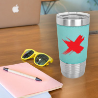 Red X Leatherette Tumbler | Artistshot