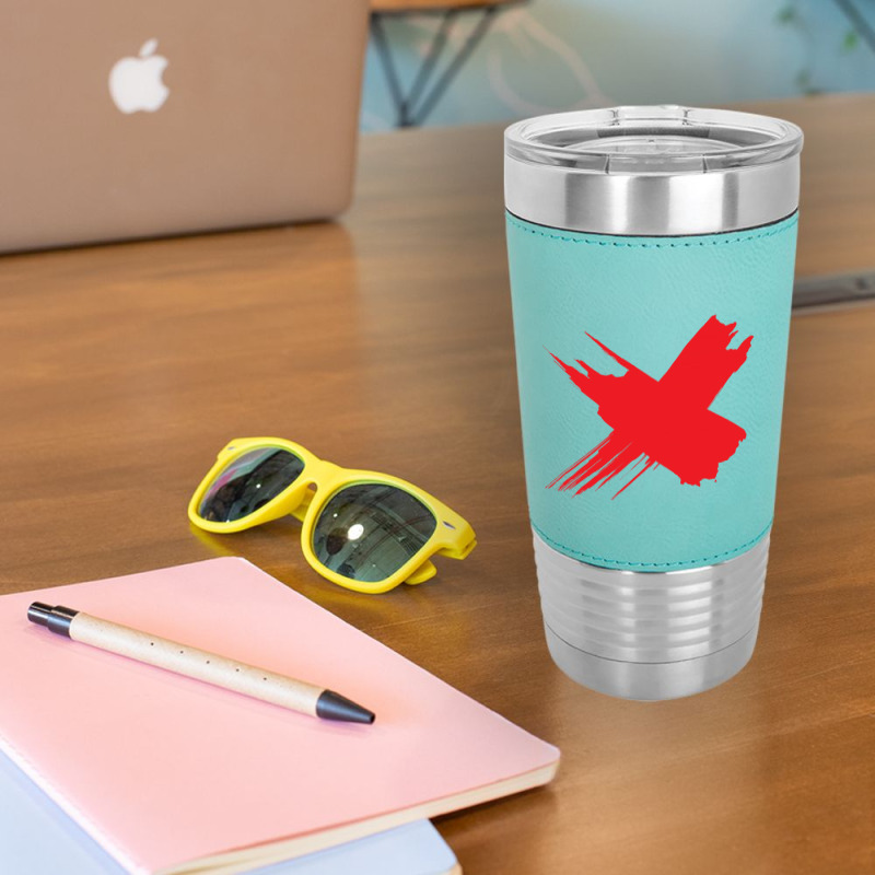 Red X Leatherette Tumbler | Artistshot