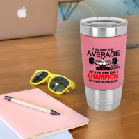 Weightlifter Champion Shirt Leatherette Tumbler | Artistshot