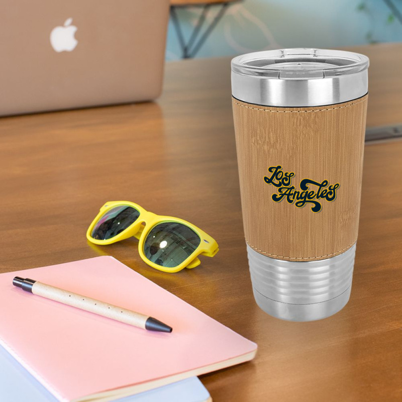 Los Angeles Vintage Swashes Leatherette Tumbler | Artistshot