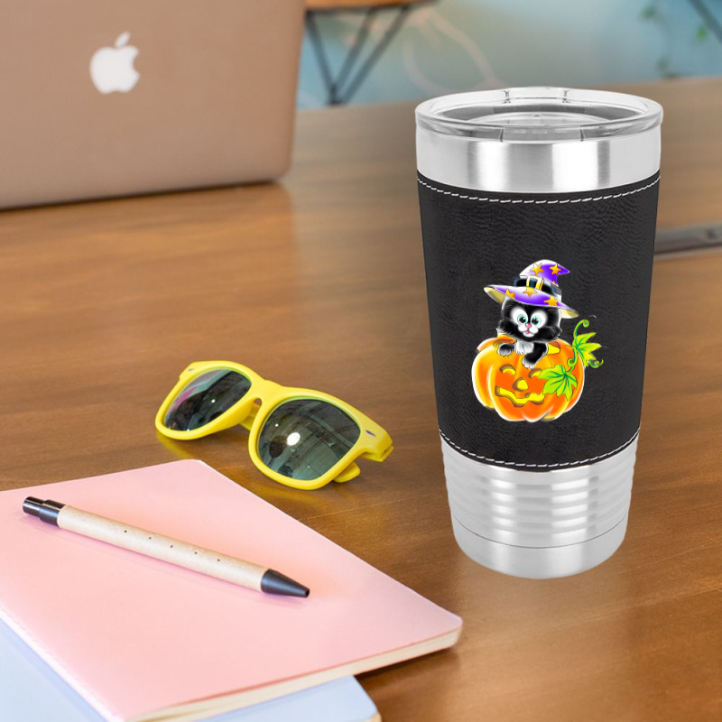 Halloween Cartoon Leatherette Tumbler | Artistshot