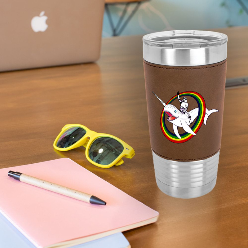 Narwhal Rainbow Funny Circus Leatherette Tumbler | Artistshot