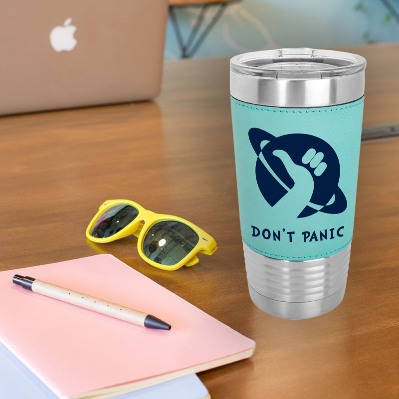 Space Dont Panic Leatherette Tumbler | Artistshot