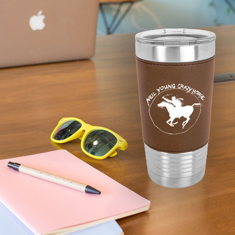 Neil Young Crazy Horse Leatherette Tumbler by BLACKHEART | Artistshot