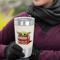 Adopt A Baby Mandalorian Baby Yoda Leatherette Tumbler | Artistshot