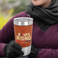 Women's Rising   Women's March On Detroit Leatherette Tumbler | Artistshot