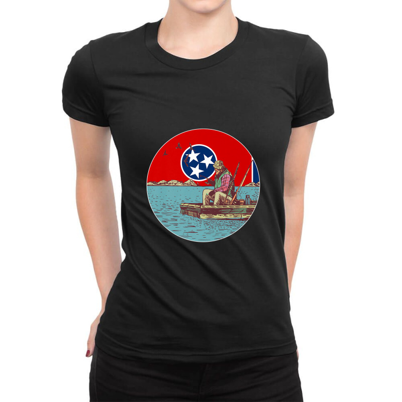 Fishing In Tennessee   Tennessee Fishing Premium Ladies Fitted T-Shirt by LemonJack | Artistshot