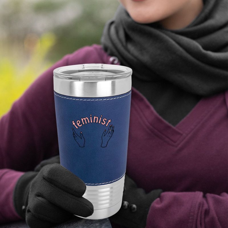 Feminist Doodle Leatherette Tumbler | Artistshot