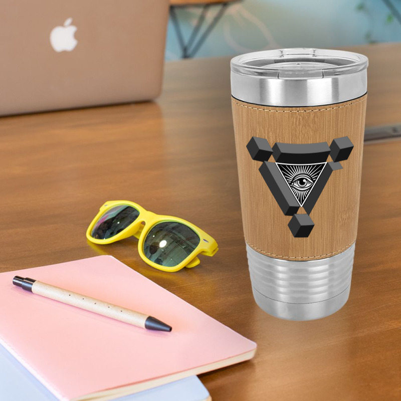 3d Freemasonry Illuminati Eye Of Providence Leatherette Tumbler | Artistshot