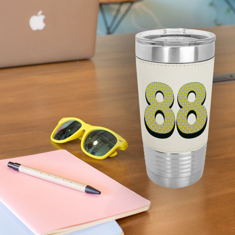 88 Smiley Face Leatherette Tumbler | Artistshot