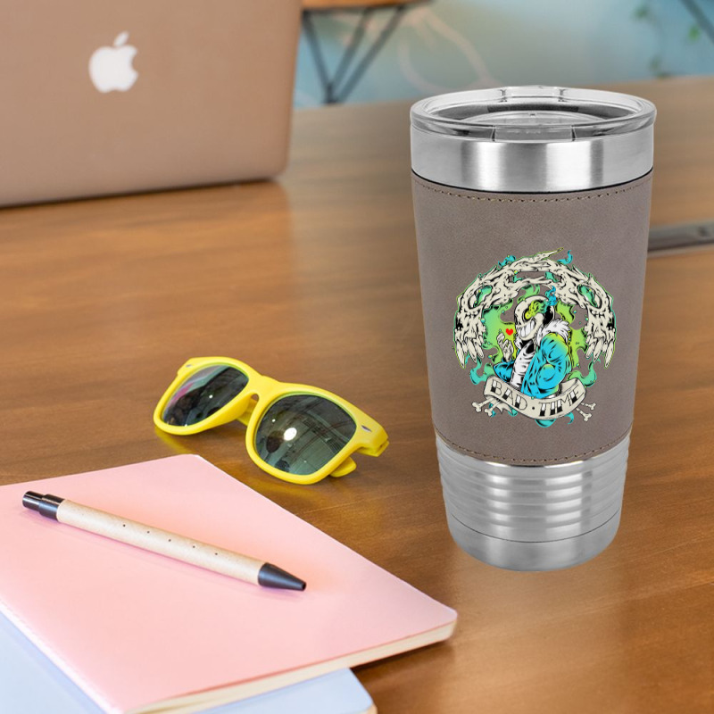 Bad Time Leatherette Tumbler by Fearcheck | Artistshot