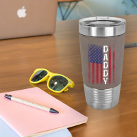 Daddy American Flag For Dark Leatherette Tumbler | Artistshot