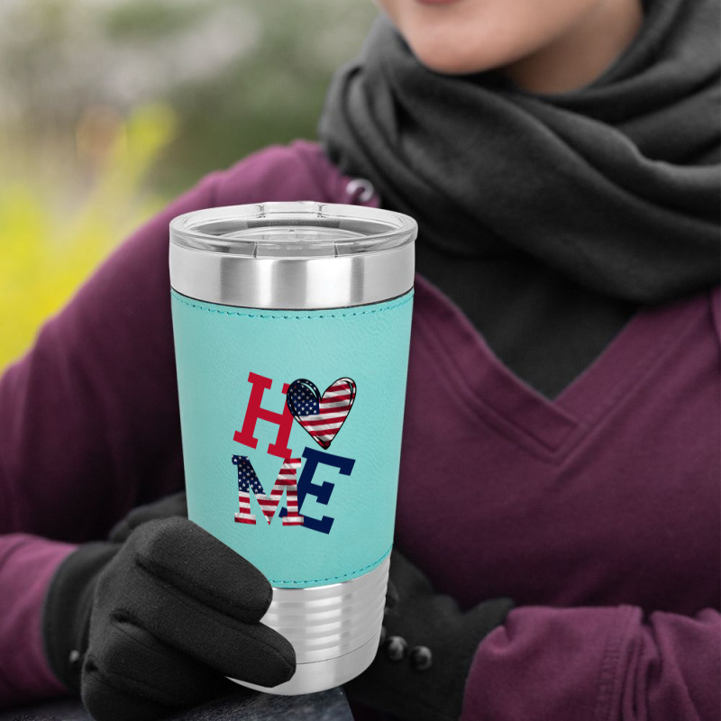 American Flag Home Leatherette Tumbler | Artistshot