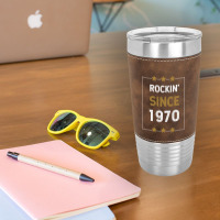 Gift For 50 Year Old: Classic Rock 1970 50th Birthday Leatherette Tumbler | Artistshot