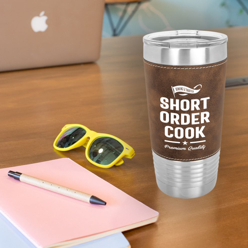 Short Order Cook Job Title Gift Leatherette Tumbler | Artistshot