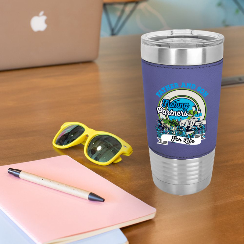 Father And Son Fishing Partners For Life Leatherette Tumbler | Artistshot