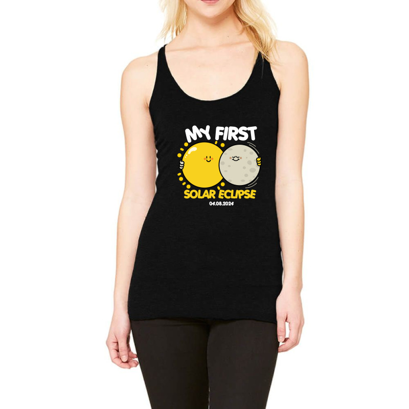 My First Solar Eclipse Racerback Tank by NQArtist | Artistshot