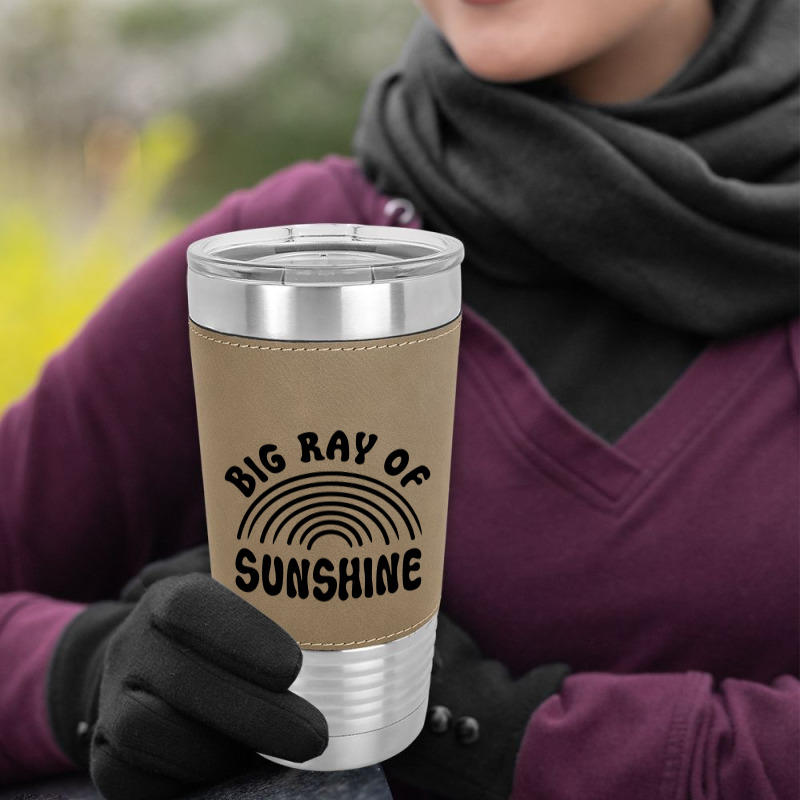 Big Ray Of Sunshine Leatherette Tumbler by Nicole Tees | Artistshot