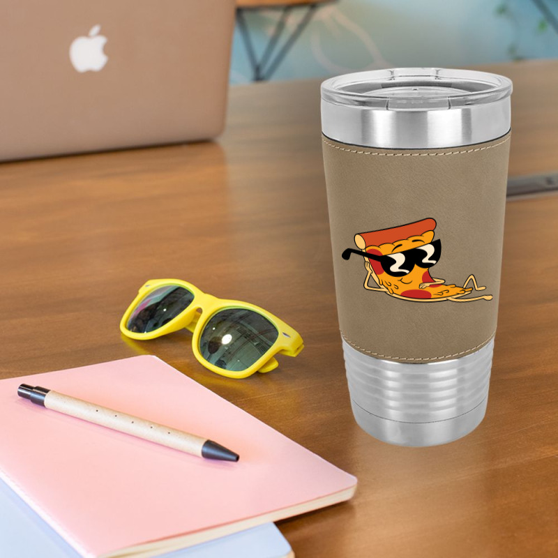 Pizza Steve Cool Cartoon Leatherette Tumbler | Artistshot