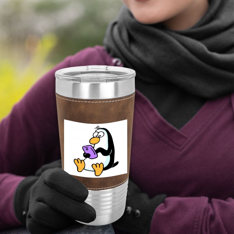 Penguin Leatherette Tumbler | Artistshot