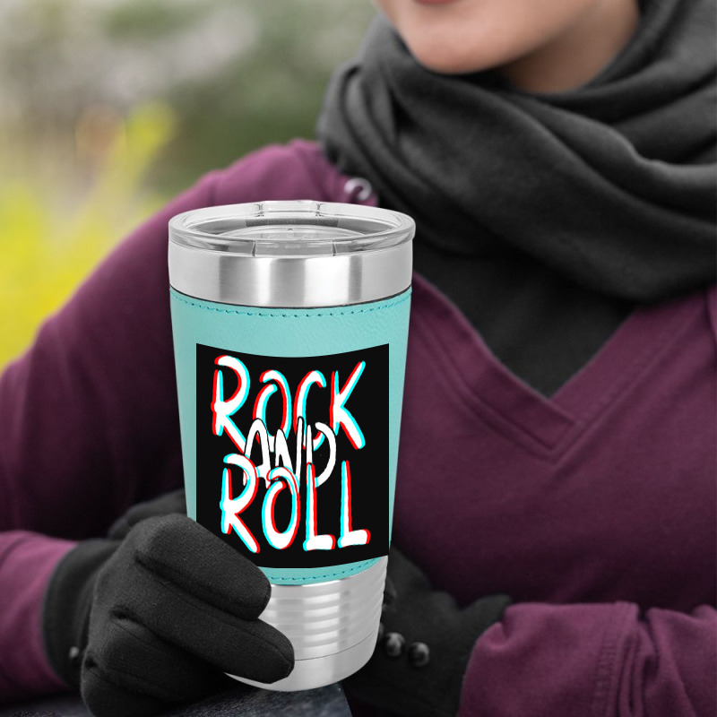 Rock And Roll Leatherette Tumbler | Artistshot