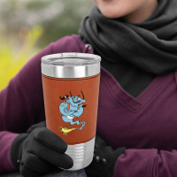 Alaaddin's Magic Lamp Blue Genie Leatherette Tumbler | Artistshot