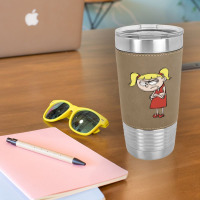 Angry Little Girl With Blonde Hair Leatherette Tumbler | Artistshot