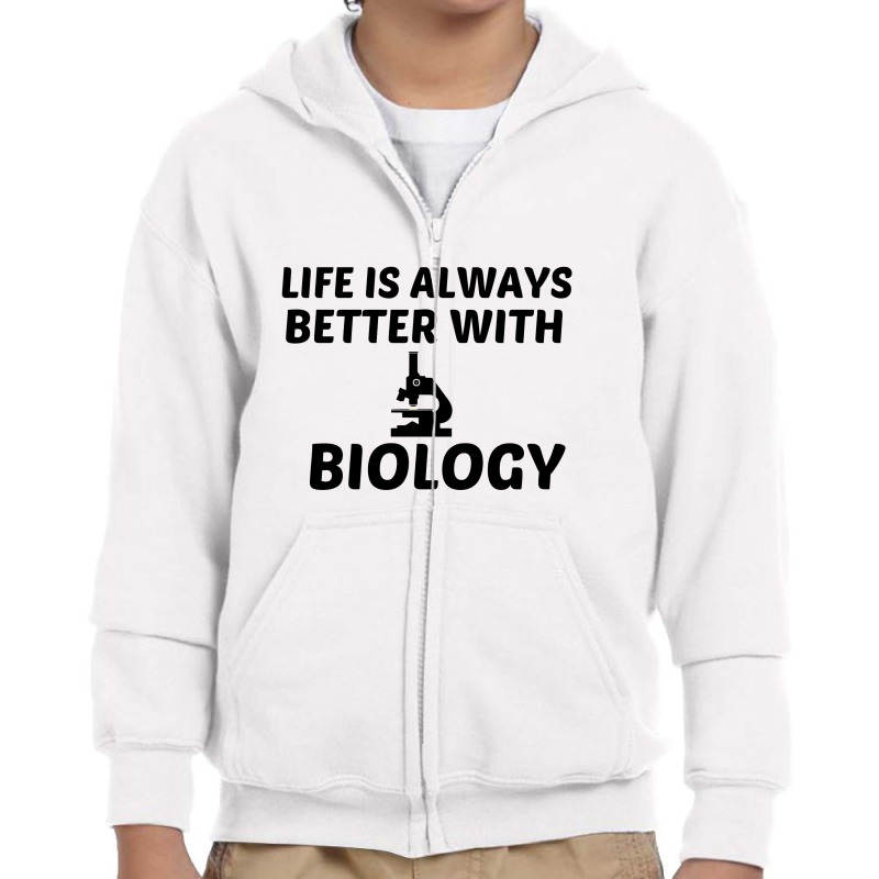 Biology Life Is Better Youth Zipper Hoodie | Artistshot