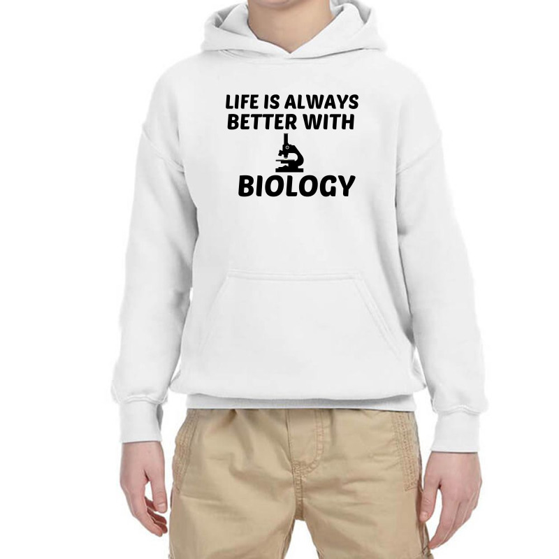 Biology Life Is Better Youth Hoodie | Artistshot