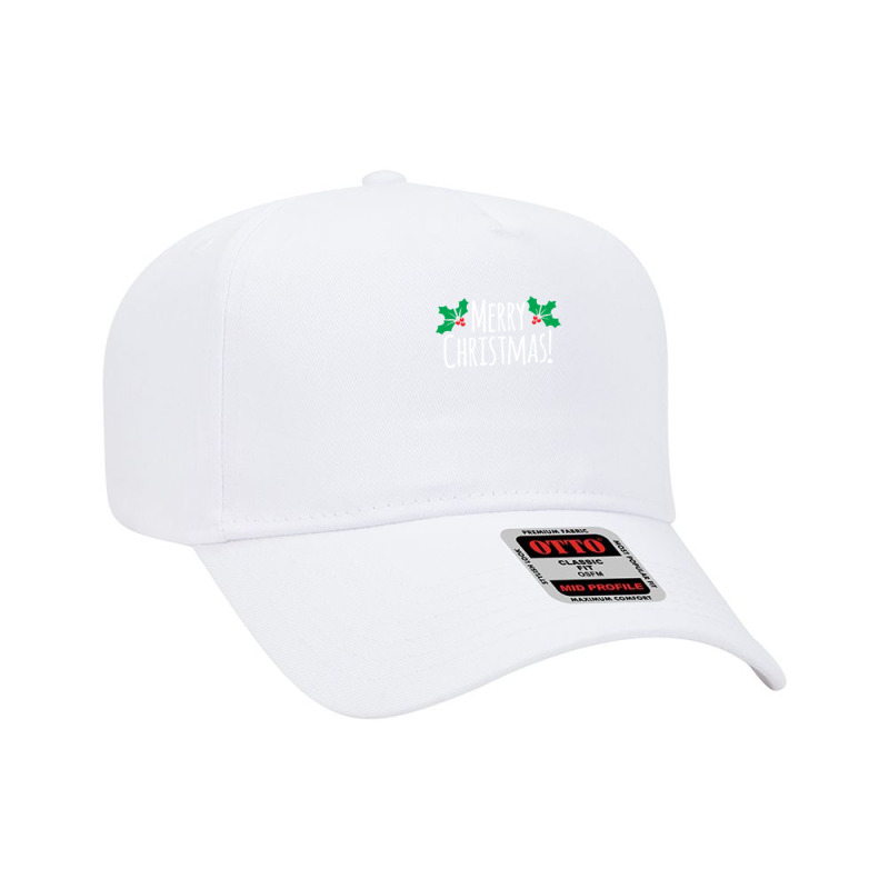 Merry Christmas Berries Adjustable Baseball Cap by Specstore | Artistshot