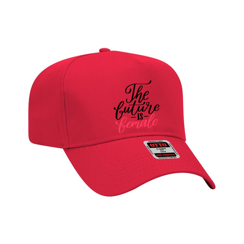 Future Is Female Hand Lettering Style Adjustable Baseball Cap by Bertaria | Artistshot