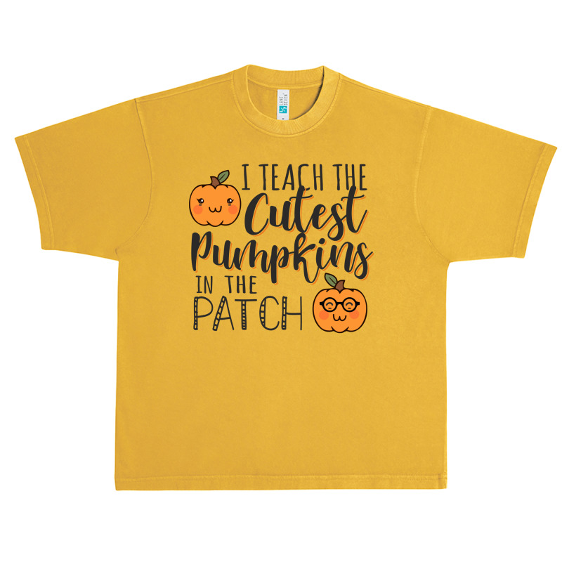 I Teach The Cutest Pumpkins In The Patch Funny Halloween Teacher Costu Urban Heavy T-shirt | Artistshot