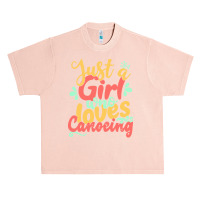 Just A Girl Who Love T  Shirt Just A Girl Who Loves Canoeing Gift Prod Urban Heavy T-shirt | Artistshot