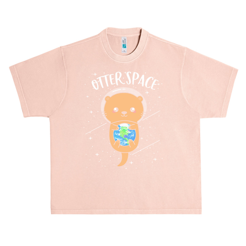 Otter Space T  Shirt Otter Space Cute Funny Sea Otter Astronaut Milky Urban Heavy T-shirt by claudiamayer807 | Artistshot