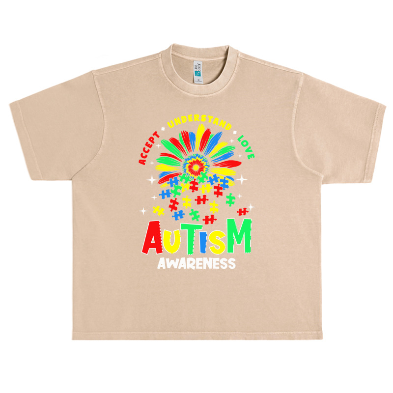 Autism Awareness T  Shirtautism Awareness Flower Gift T  Shirt Urban Heavy T-shirt by abigayle98988 | Artistshot