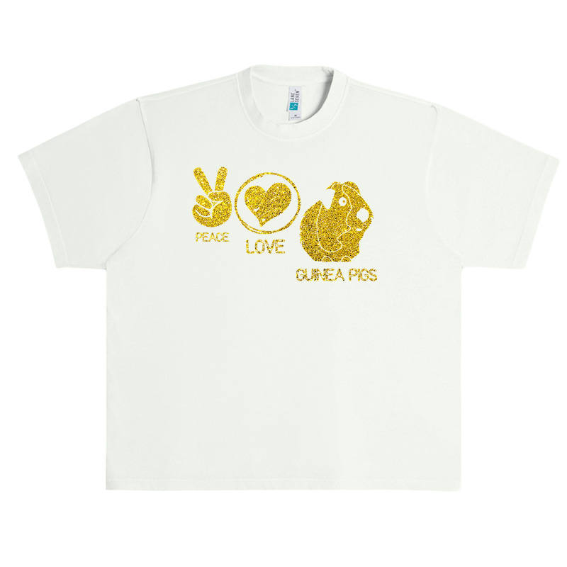 Cute Peace Love Guinea Pigs Urban Heavy T-shirt | Artistshot